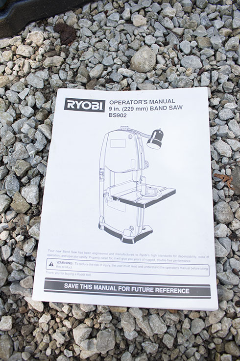 Ryobi BS902 Band Saw with Clamp Light