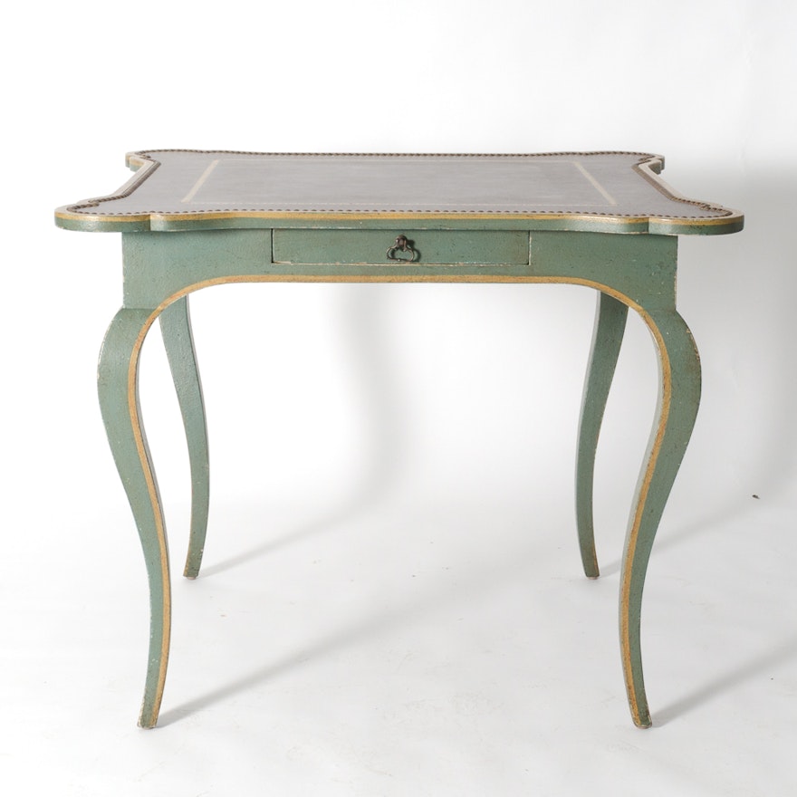 French Provincial Style Painted Game Table