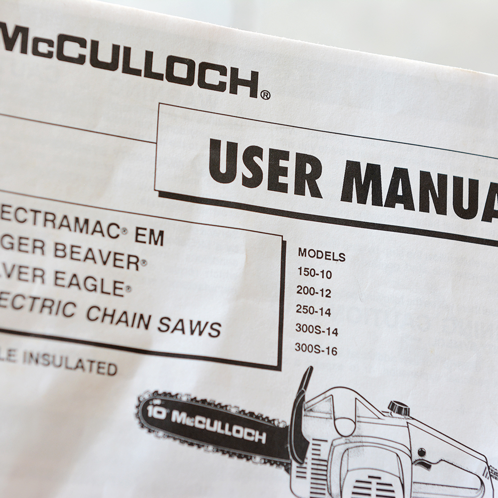 McCulloch "Electramac" EM 300S Chainsaw