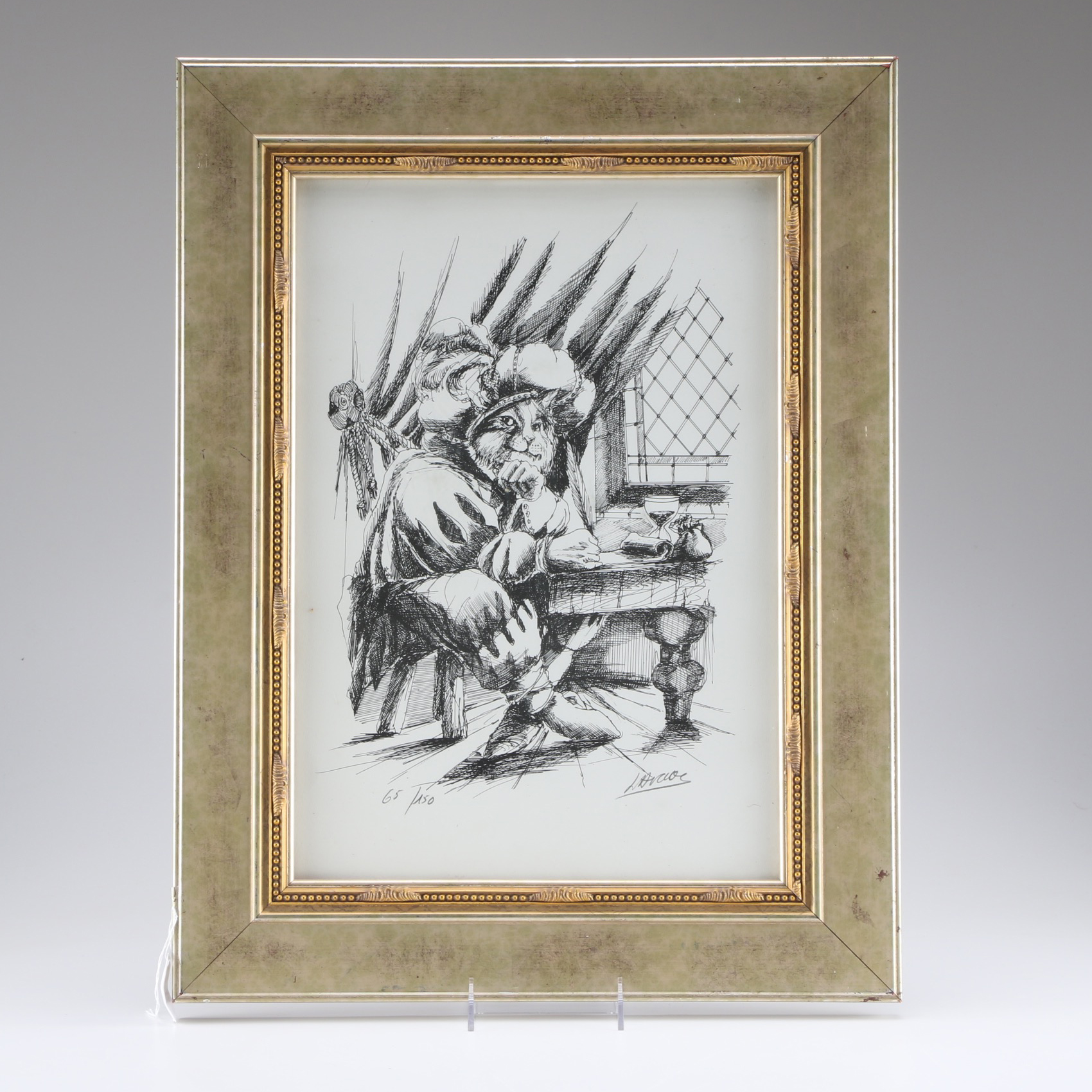 Limited Edition Puss in Boots Lithograph