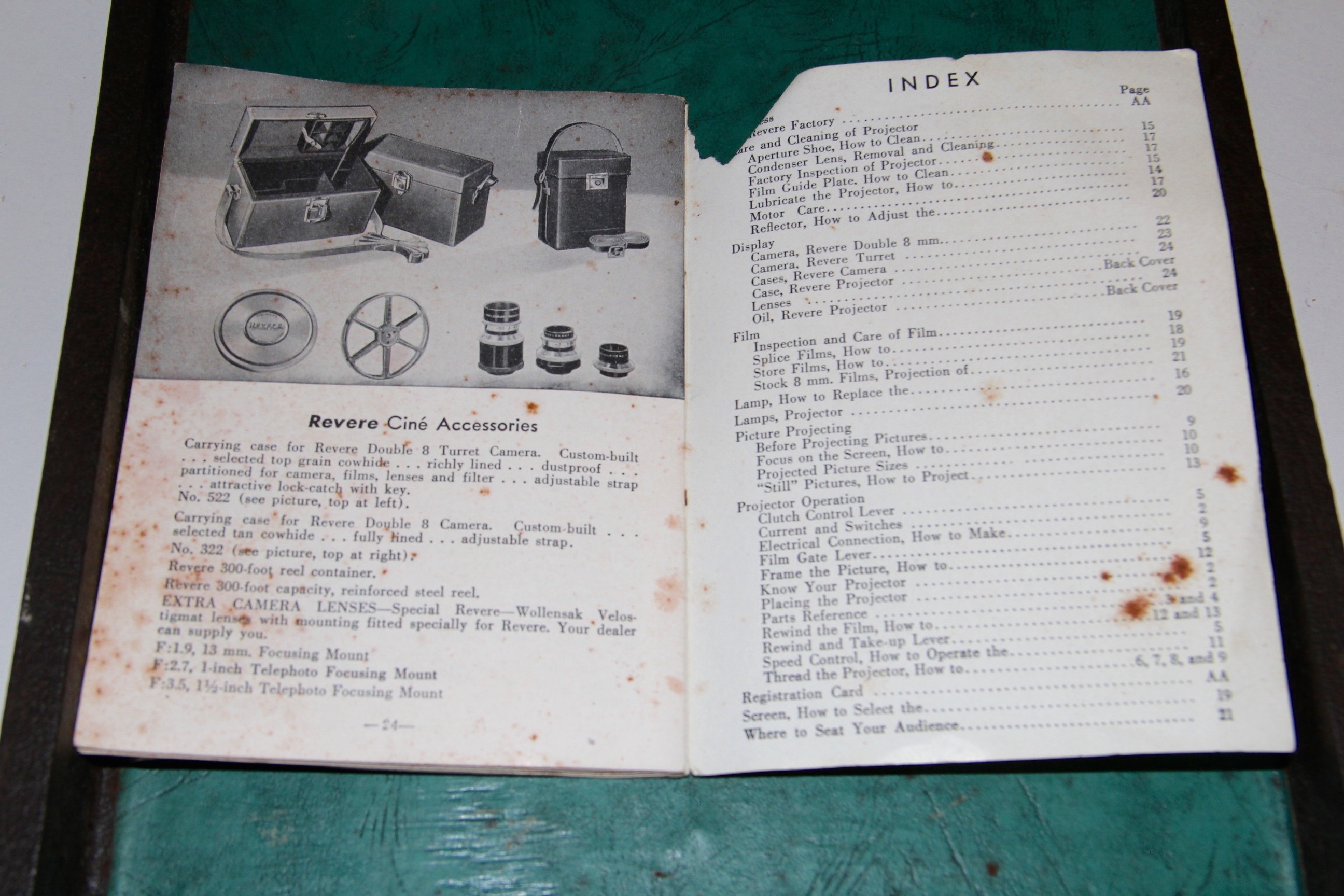 Revere 8mm Film Projector and Case