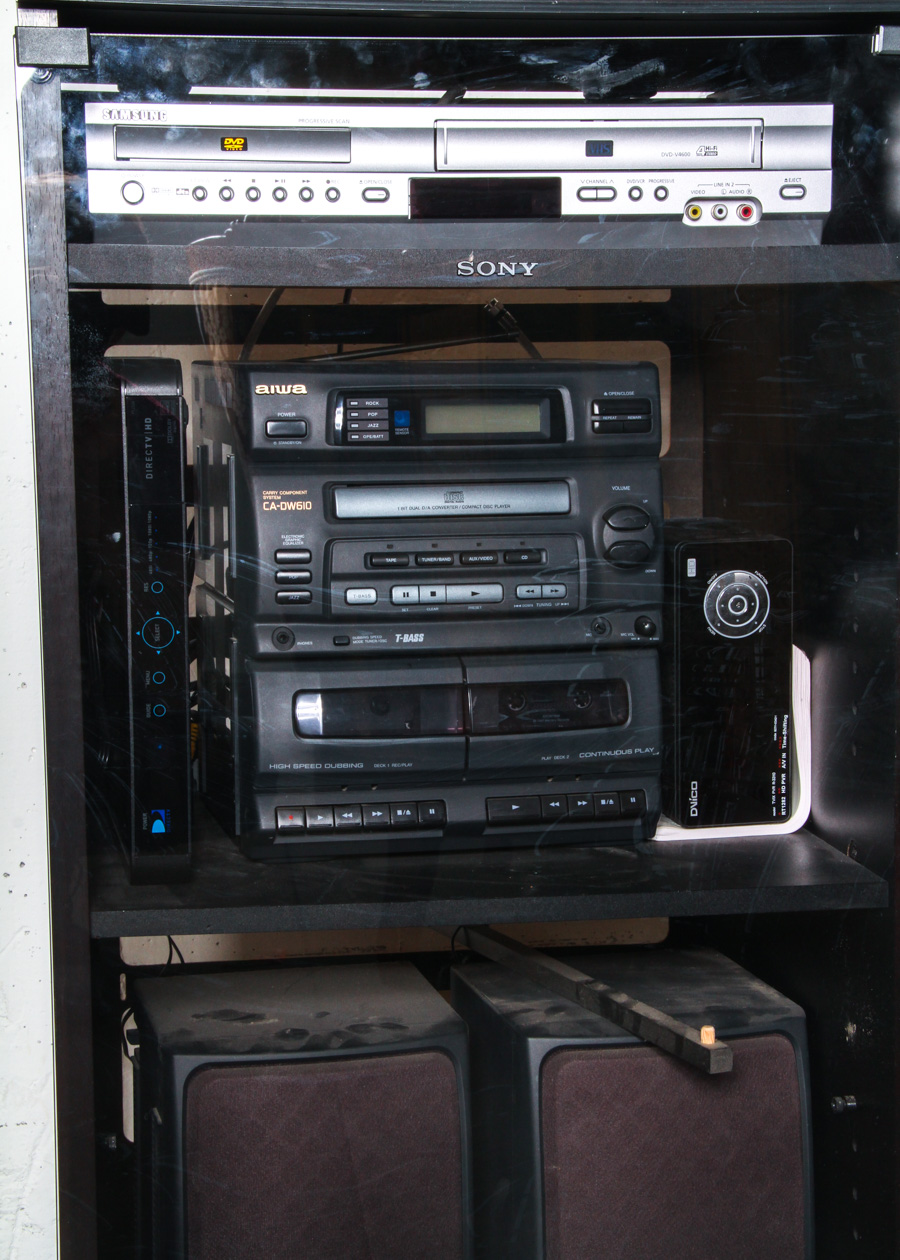 Sony Stereo Cabinet With Stereo and Video Components