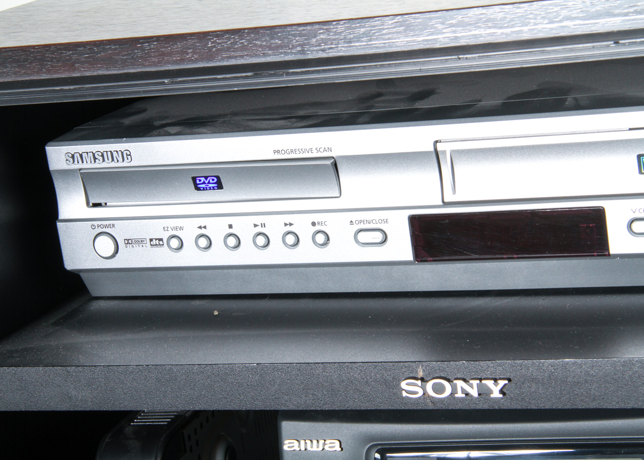 Sony Stereo Cabinet With Stereo and Video Components