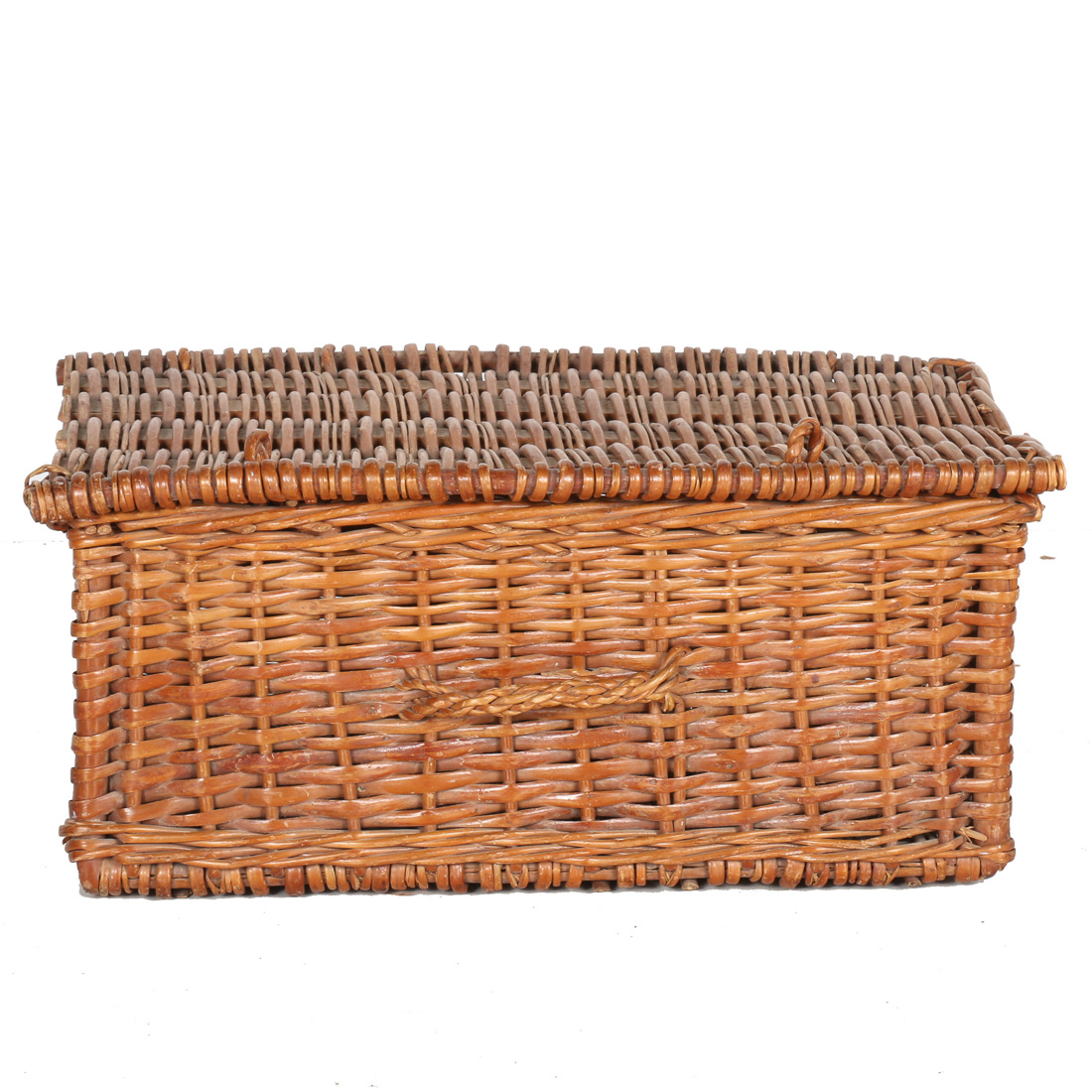 Covered Wicker Basket