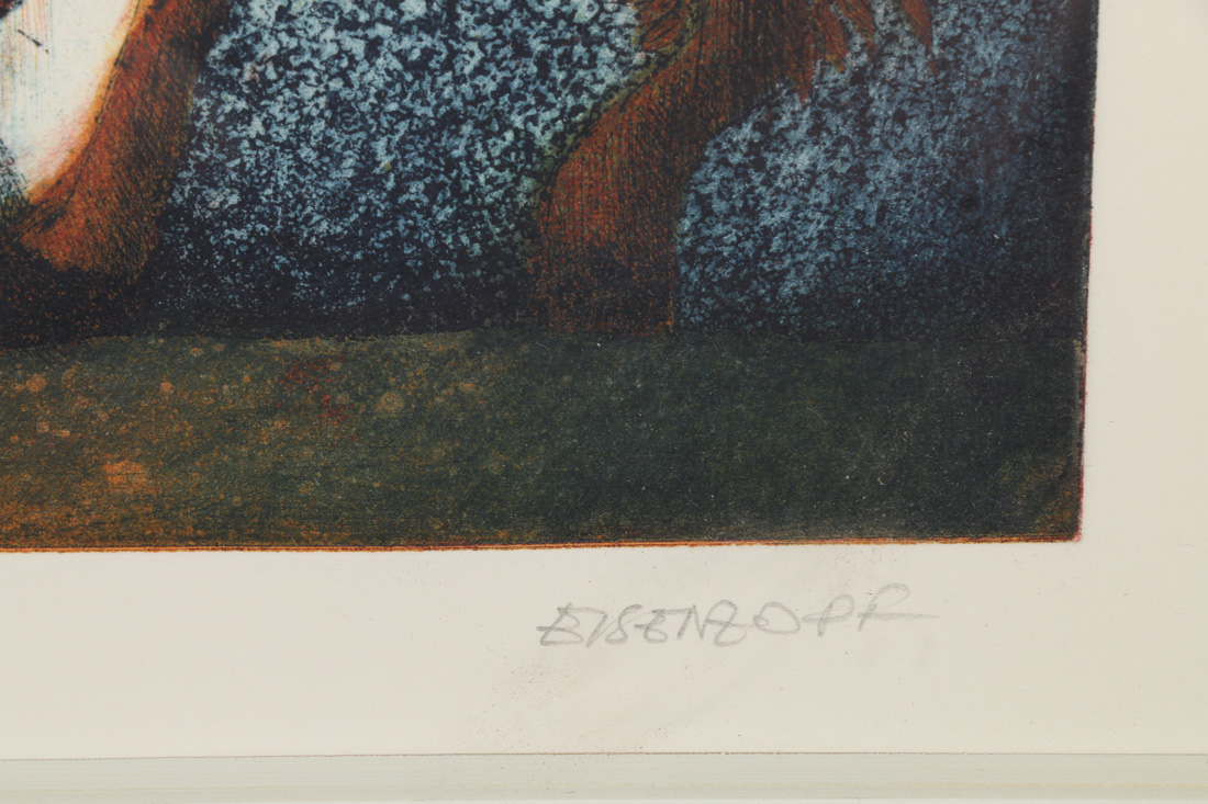 Michel Eisenzopf Signed Lithograph "Rencontre avec le passé"