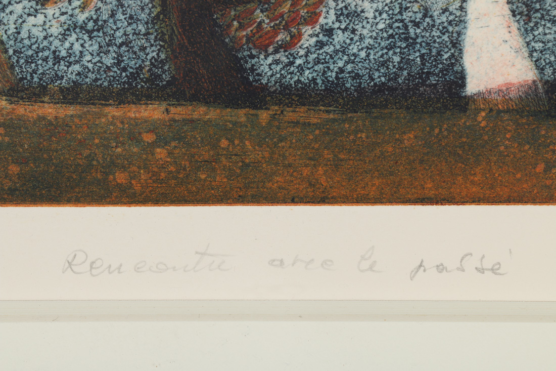 Michel Eisenzopf Signed Lithograph "Rencontre avec le passé"