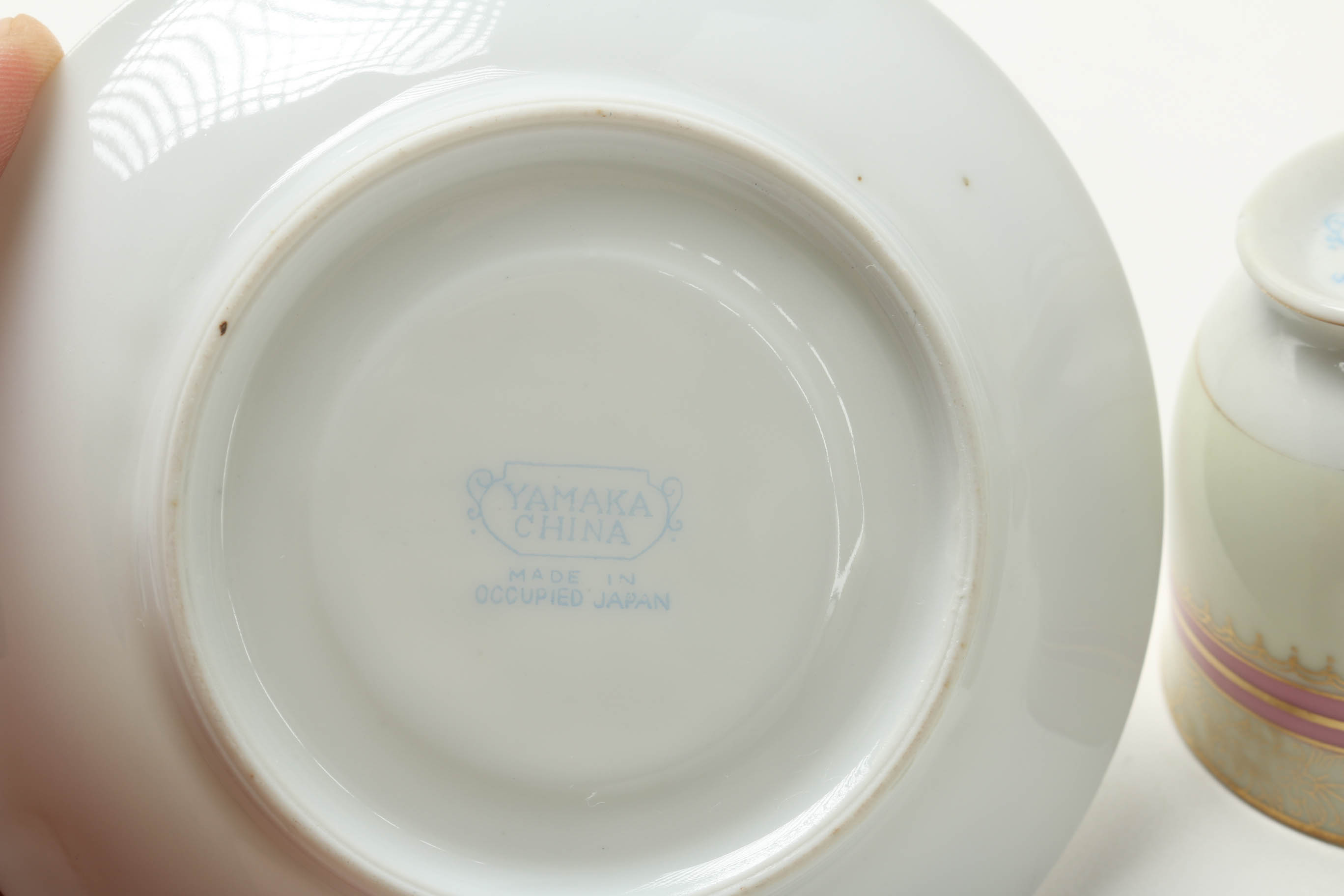 Mid 1900s Yamaka China Cups and Saucers Assortment