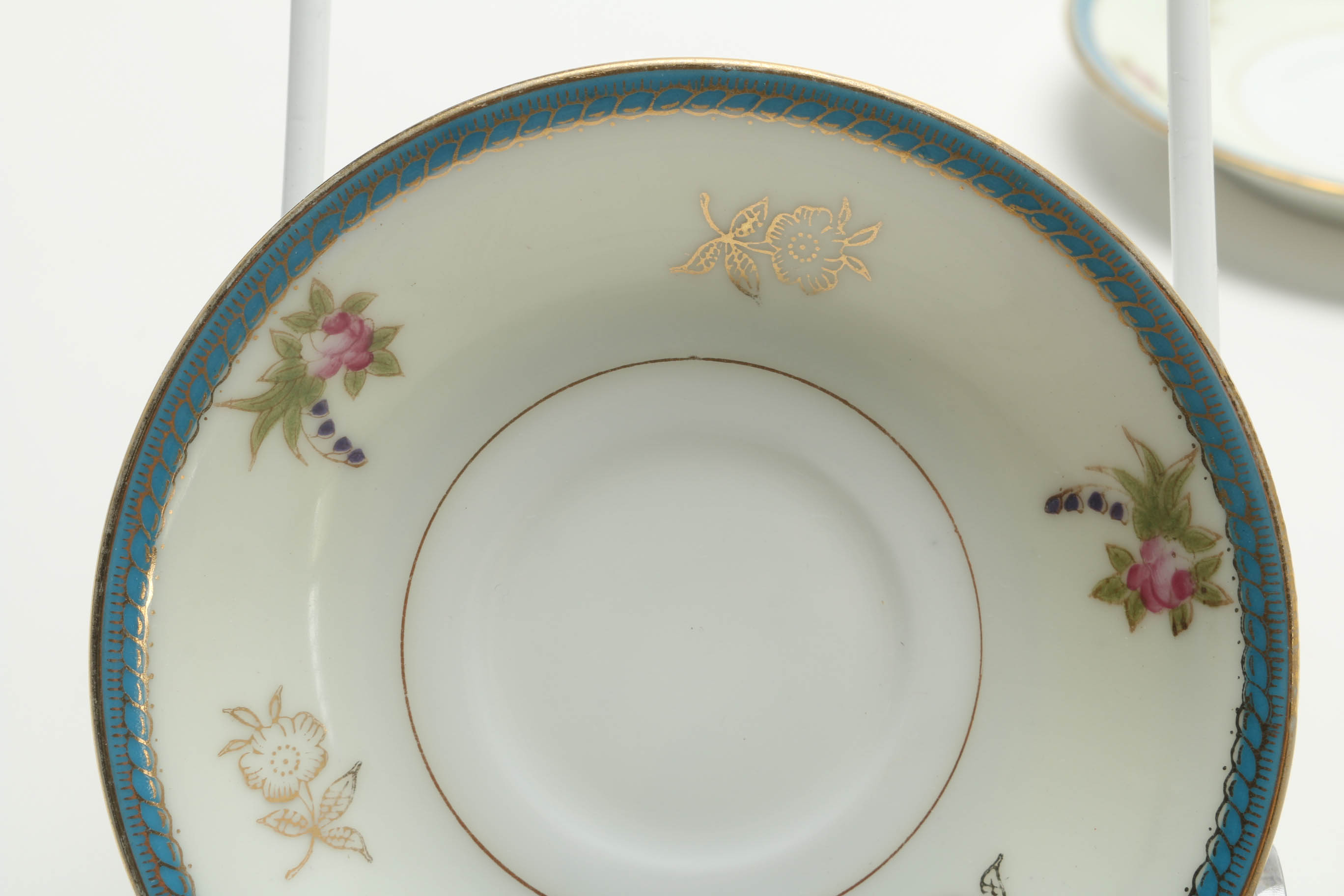 Mid 1900s Yamaka China Cups and Saucers Assortment