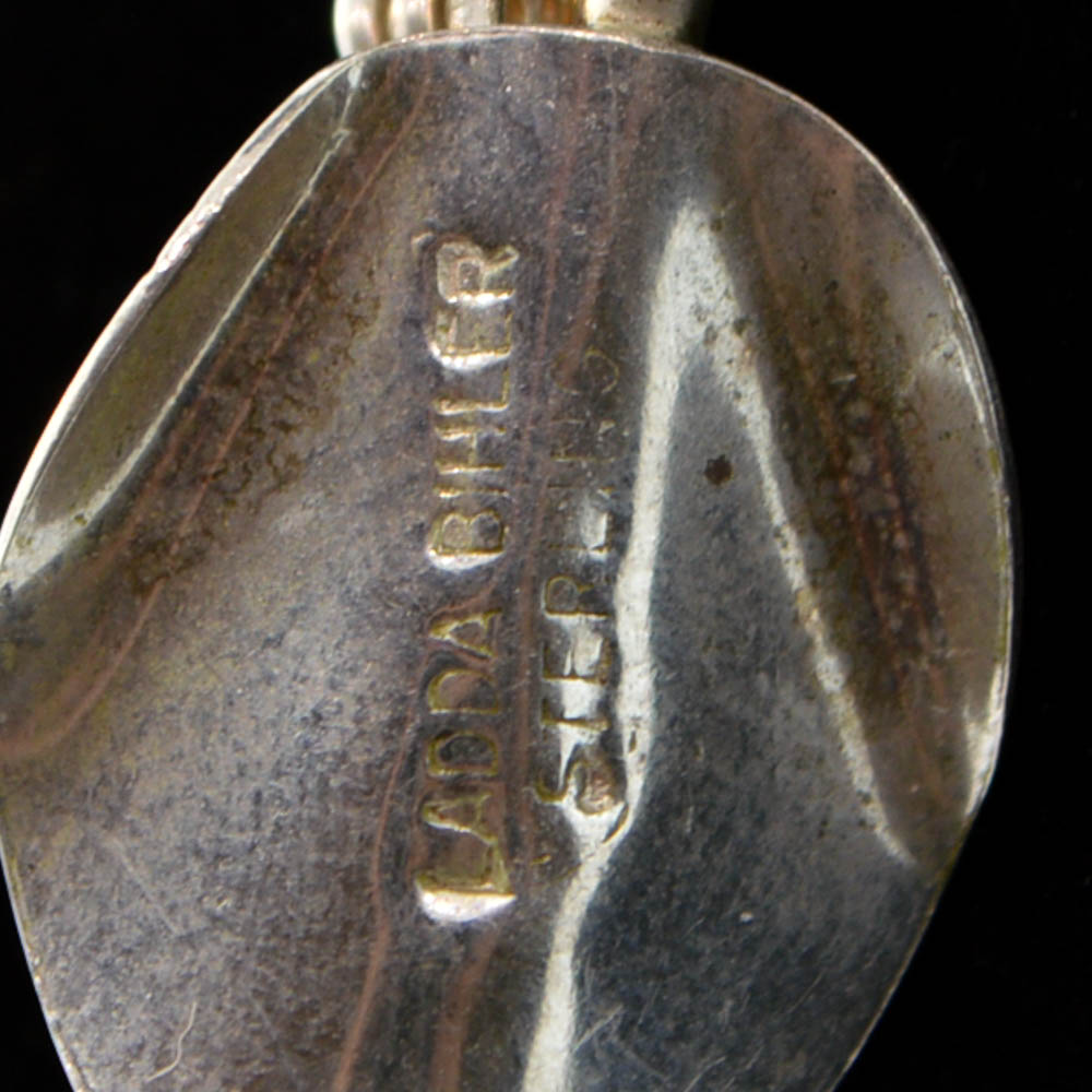 Ladda Bihler Sterling Silver Hematite Pendant Necklace