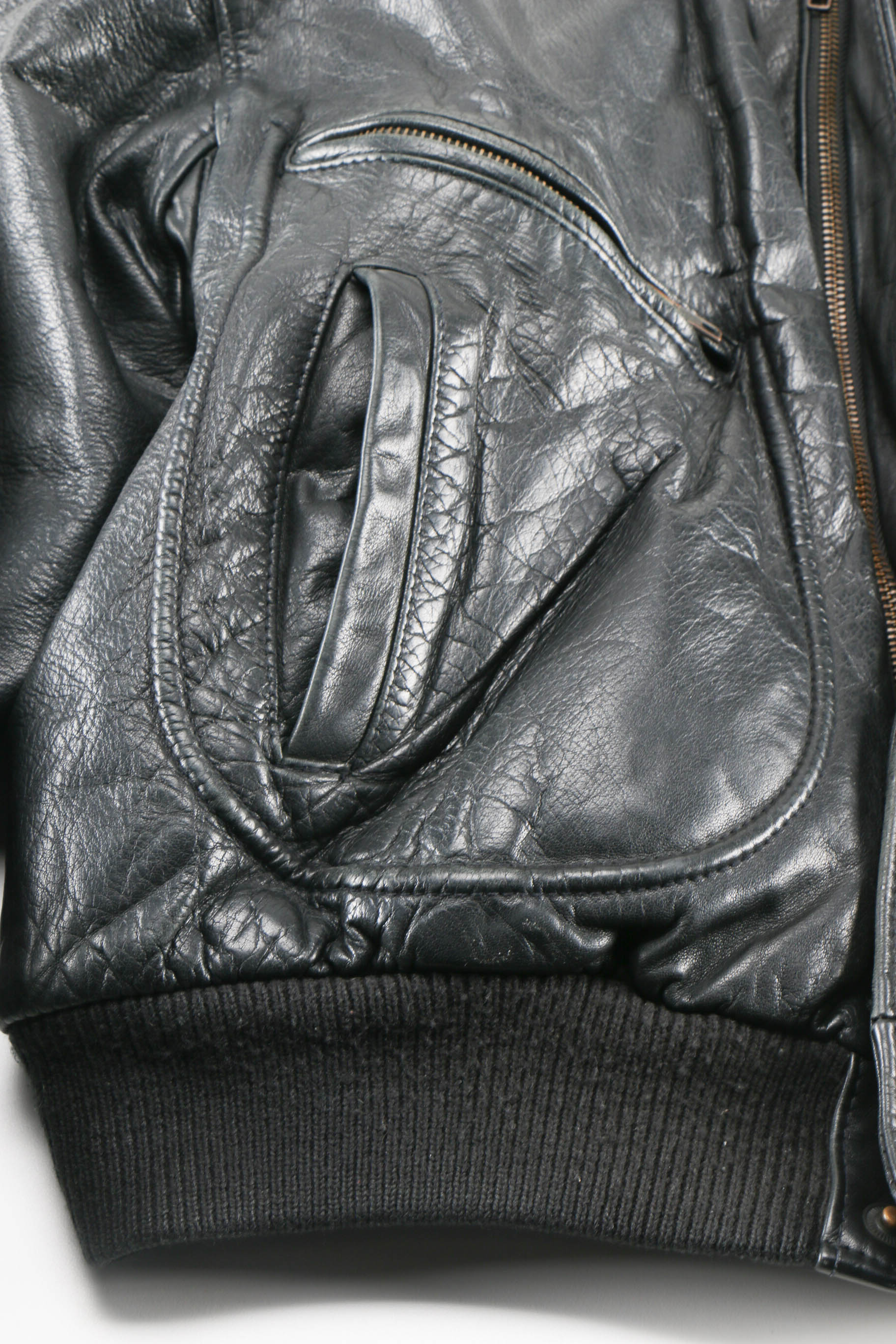 Saks Fifth Avenue Leather Bomber Jacket