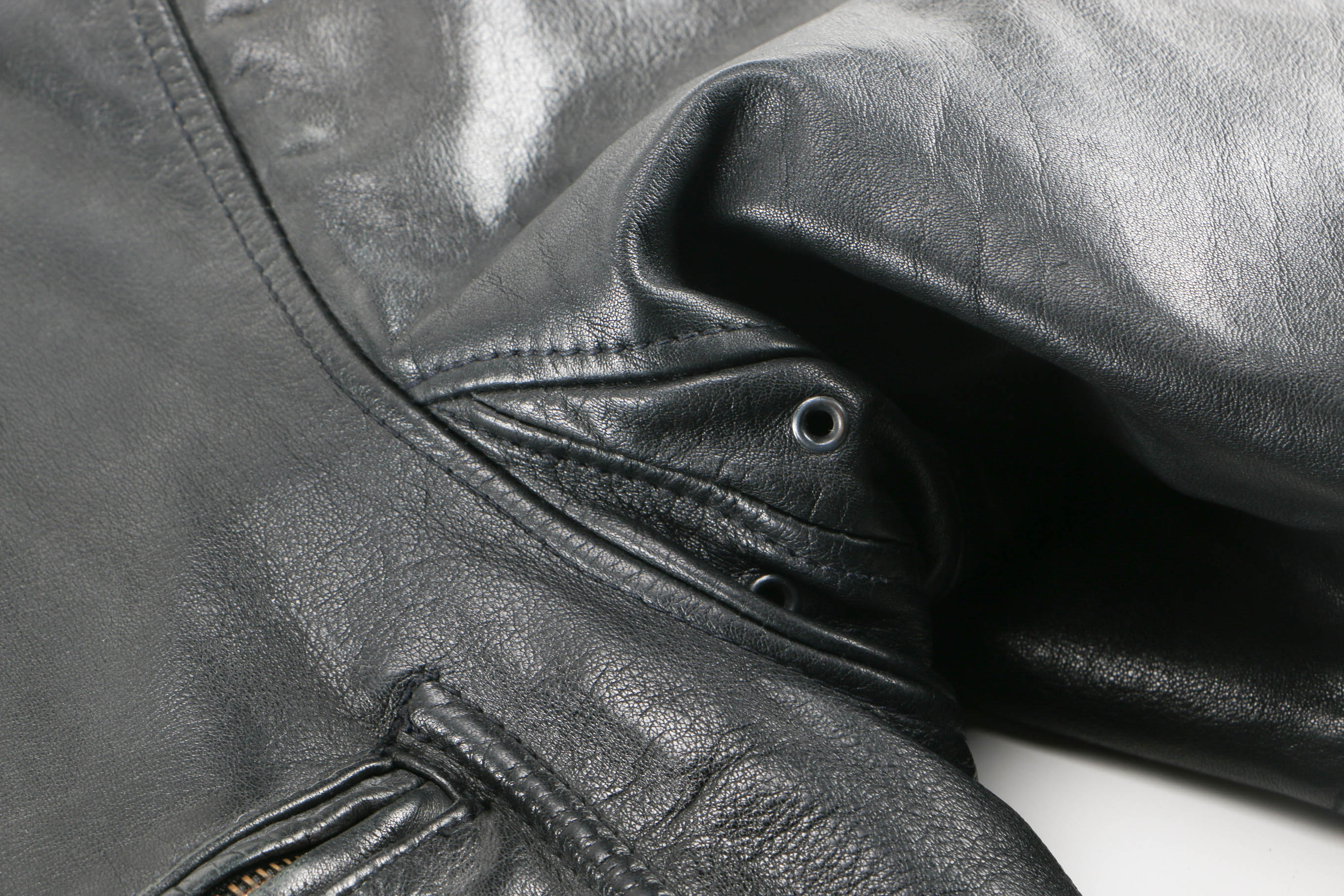 Saks Fifth Avenue Leather Bomber Jacket