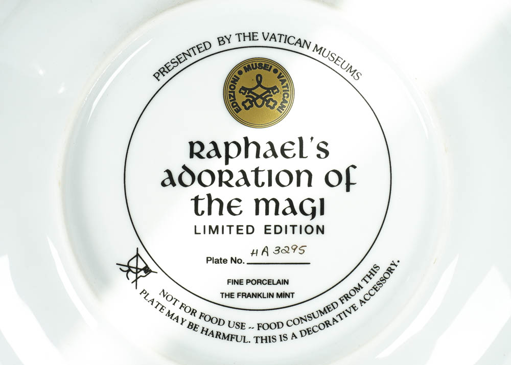 Franklin Mint Limited Edition Vatican Museum Collectible Plates