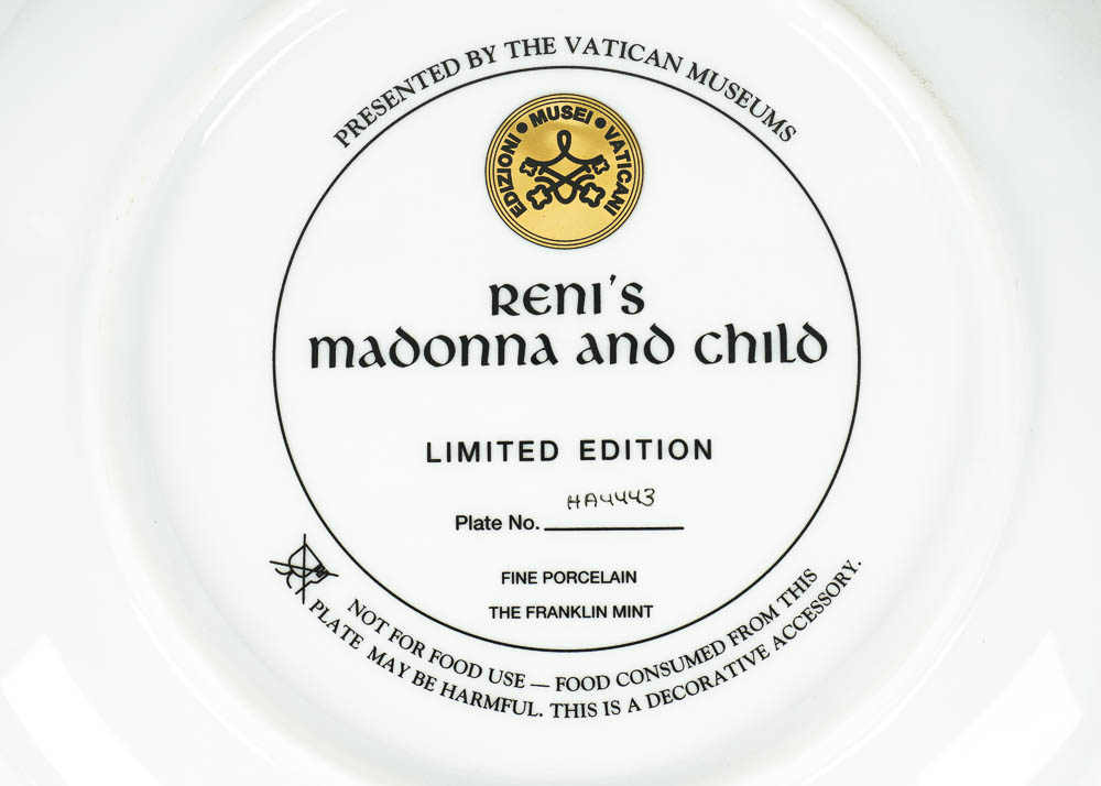 Franklin Mint Limited Edition Vatican Museum Collectible Plates