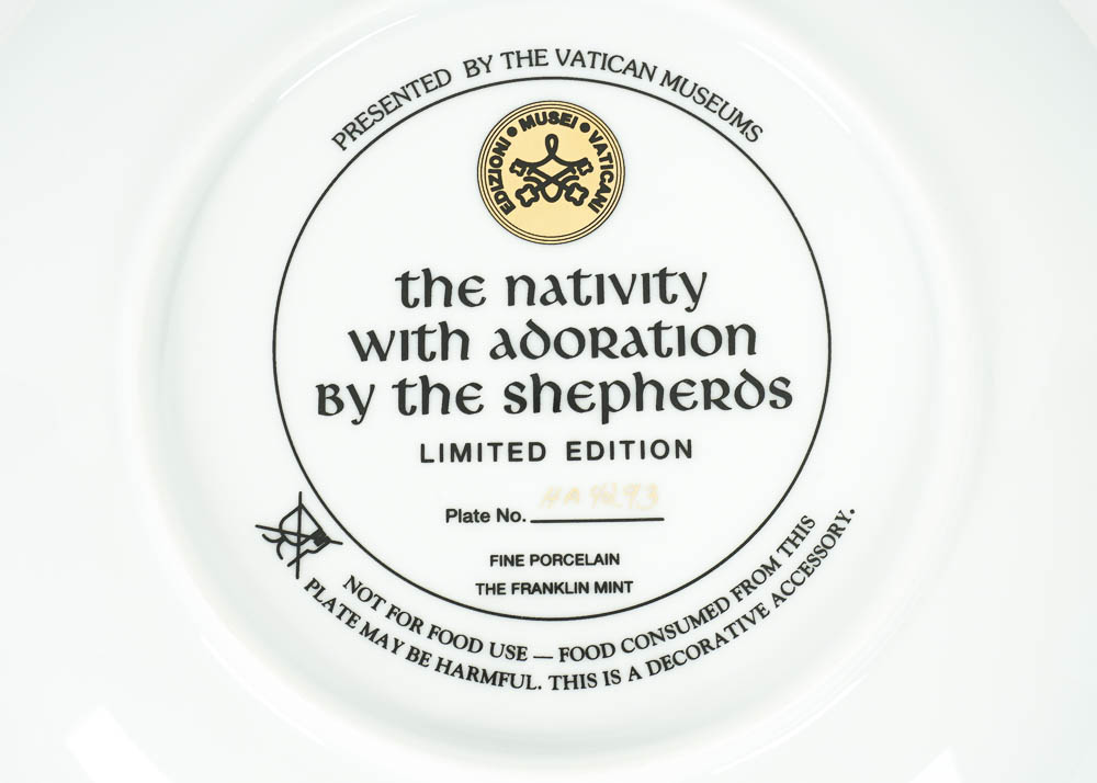 Franklin Mint Limited Edition Vatican Museum Collectible Plates