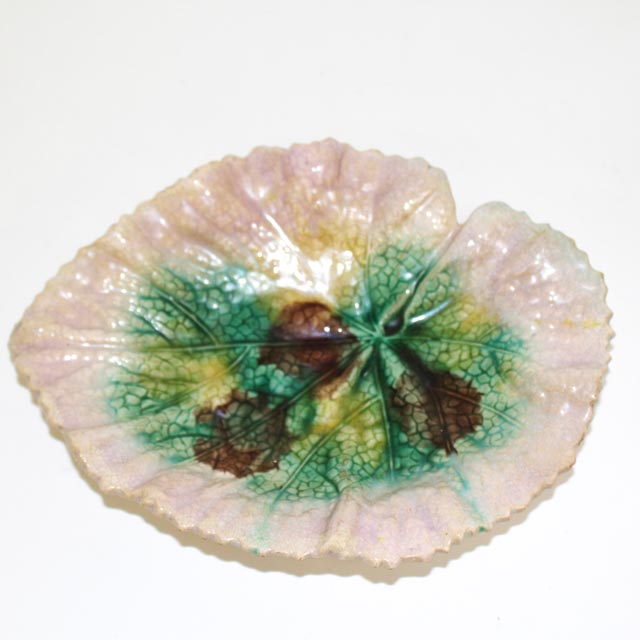 Pair of Antique Unmarked Majolica Dishes