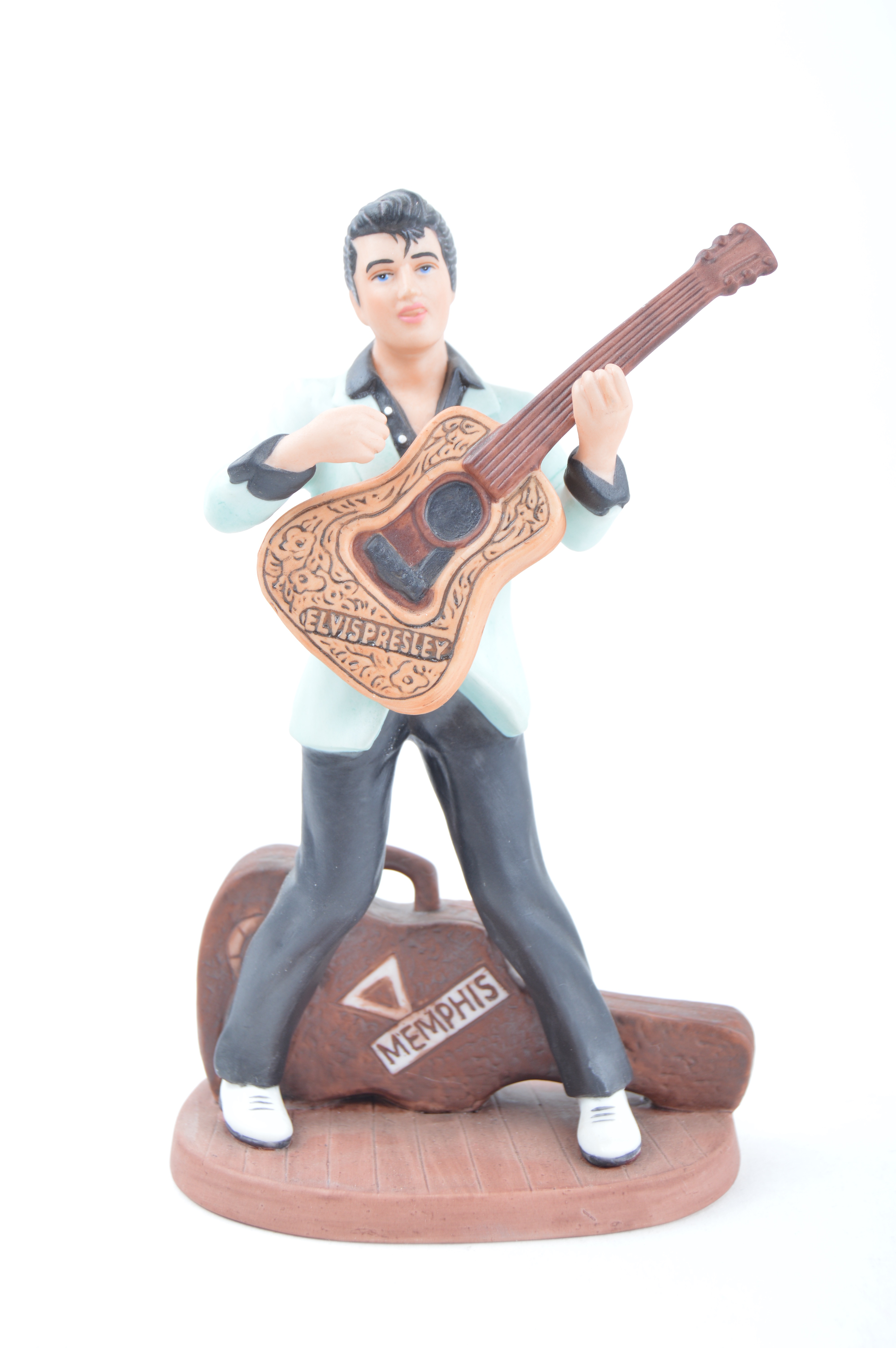 Mid-80s L/E Elvis Presley Figurines and L/E Liberace Figurine