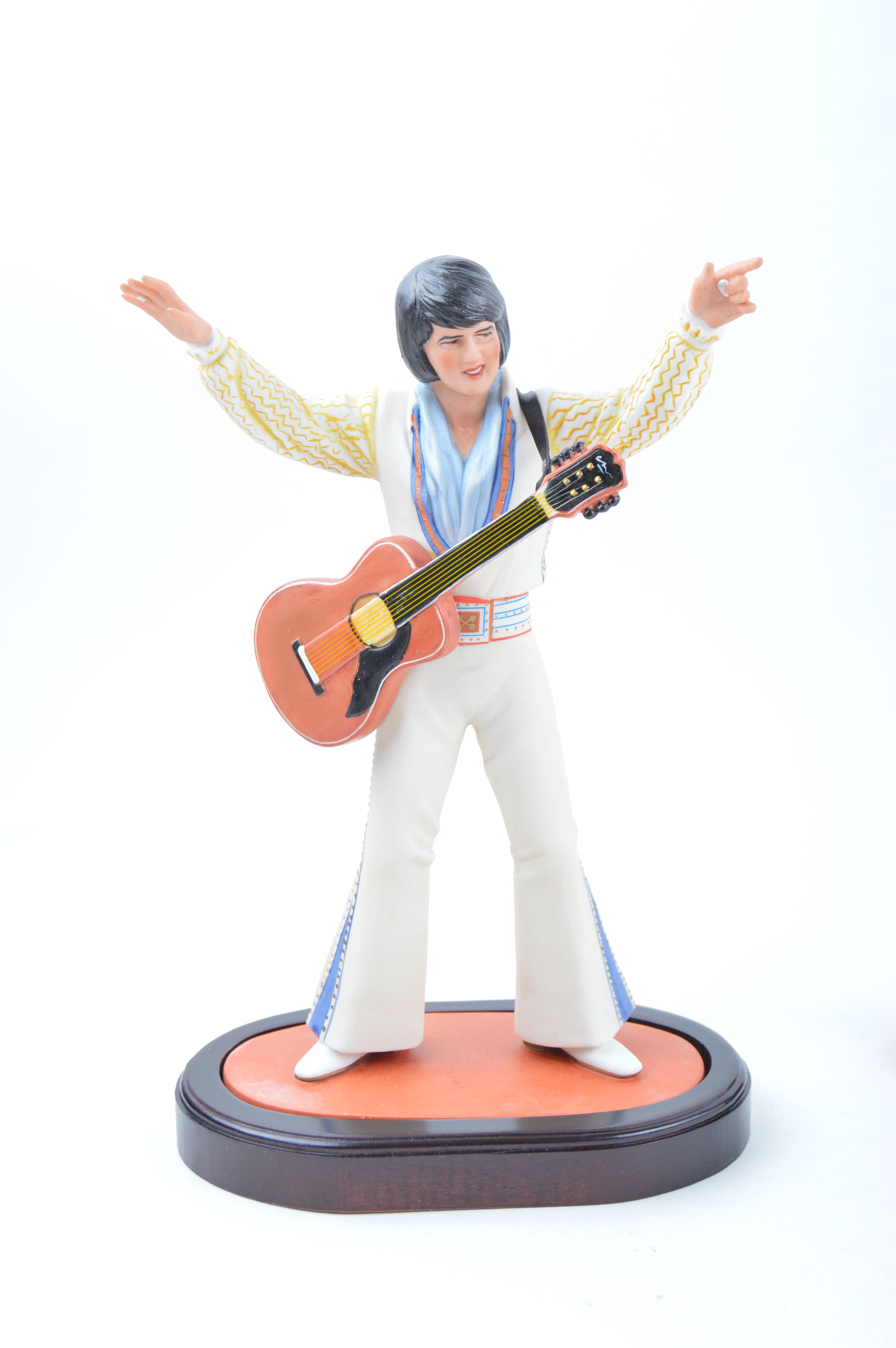 Mid-80s L/E Elvis Presley Figurines and L/E Liberace Figurine