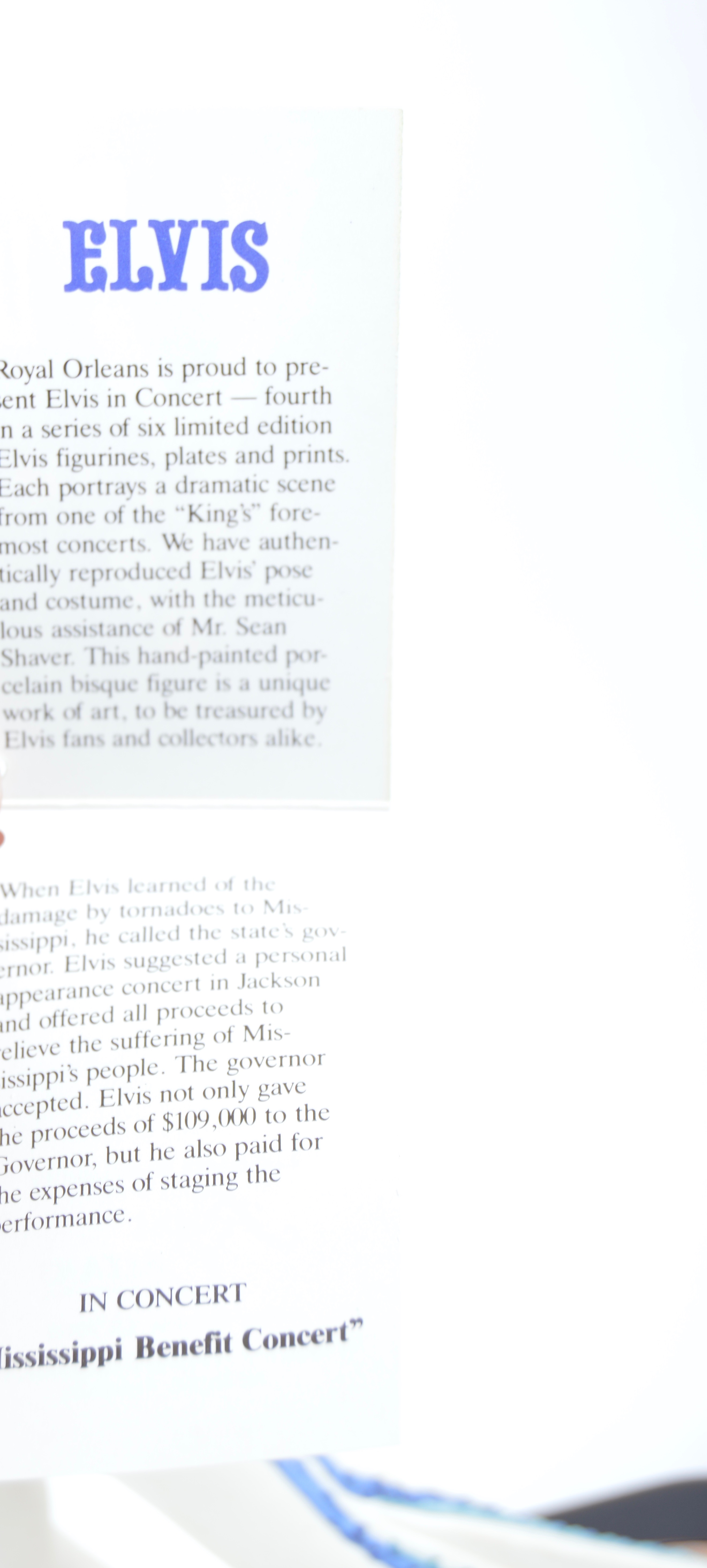 Mid-80s L/E Elvis Presley Figurines and L/E Liberace Figurine