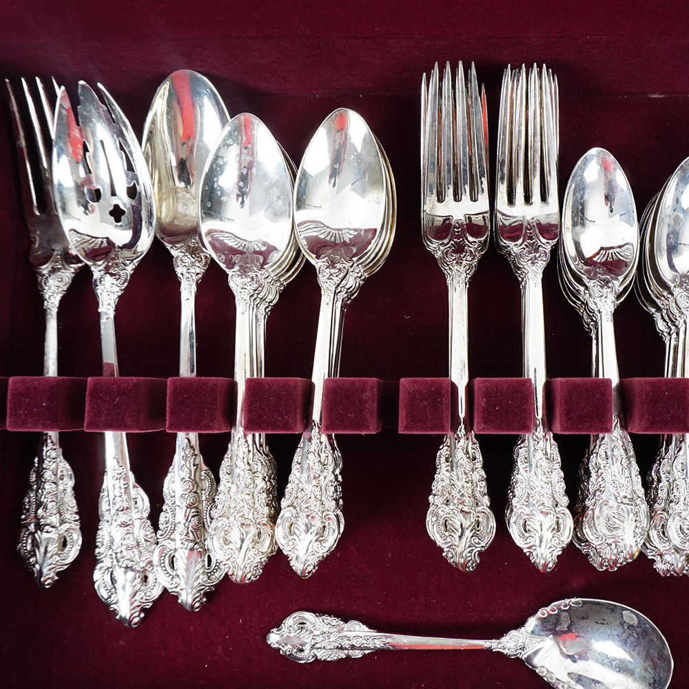 Godinger Baroque Silver Plate Flatware