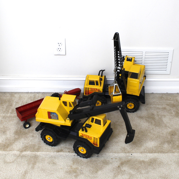 Vintage Tonka Crane and Turbo Diesel