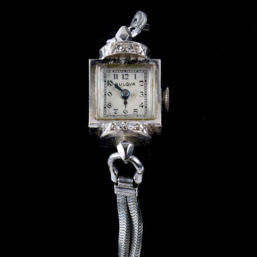 Vintage 14k Gold Bulova Women's Wristwatch