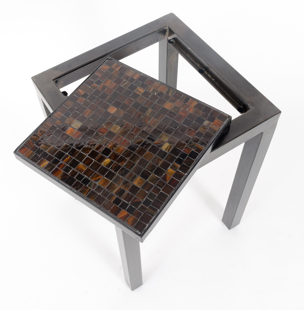 Nesting Side Tables with Ceramic Tops