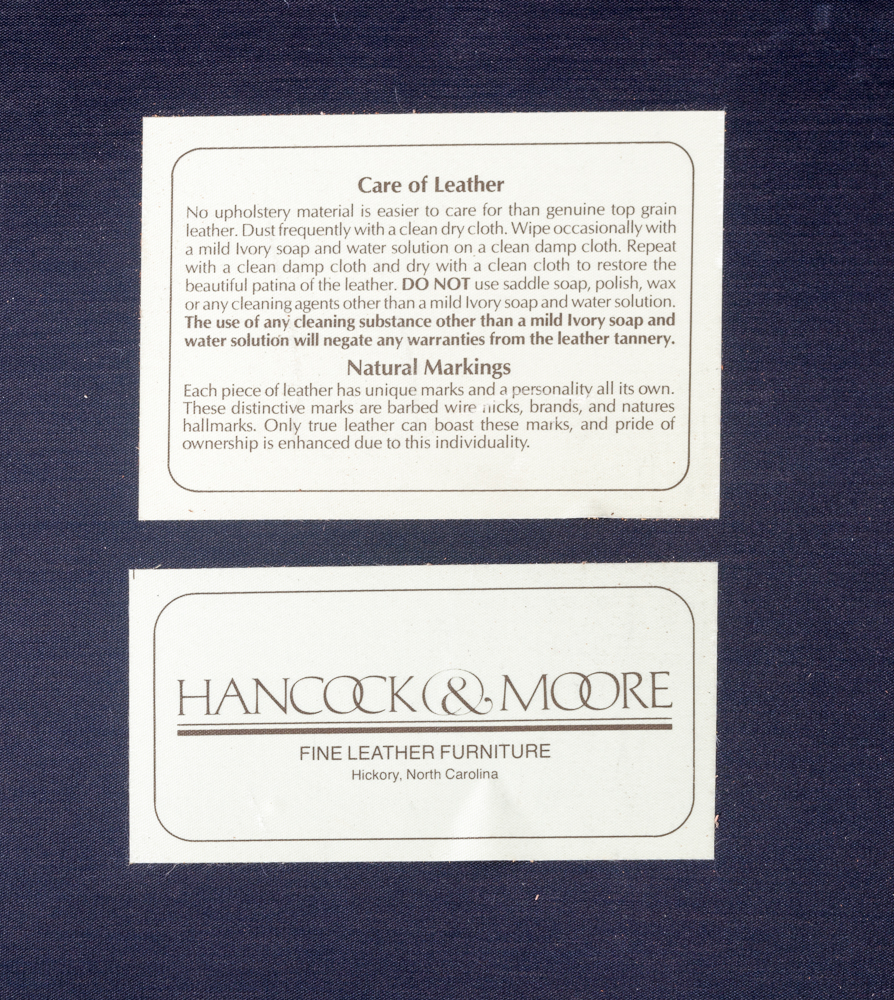 Hancock & Moore Wood and Leather Banker's Chair