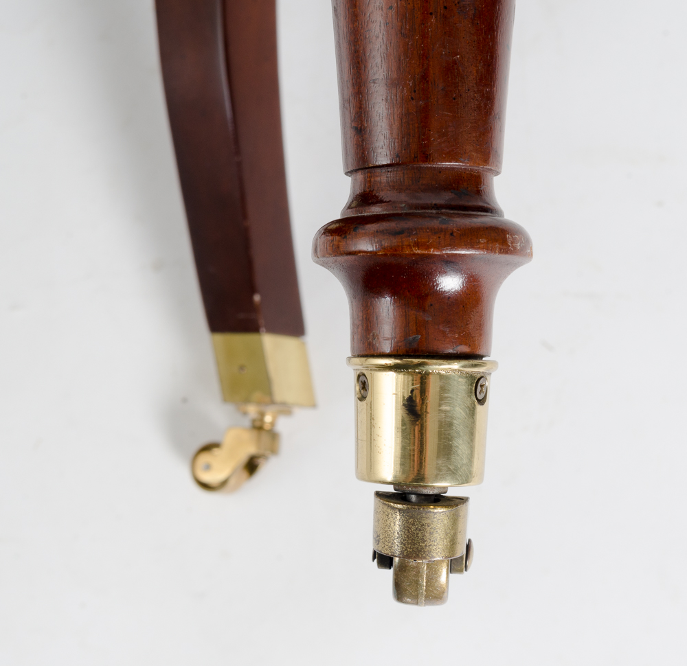 Hancock & Moore Wood and Leather Banker's Chair