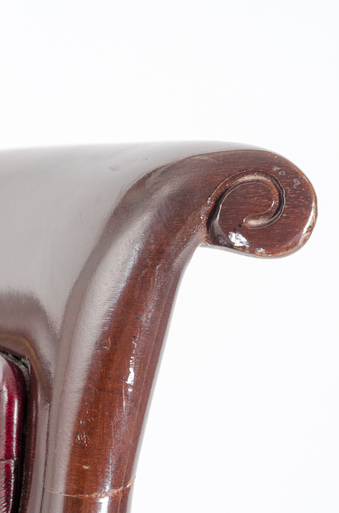 Hancock & Moore Wood and Leather Banker's Chair