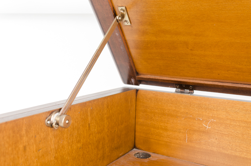 Wooden Cabinet with Hinged Top Moulding