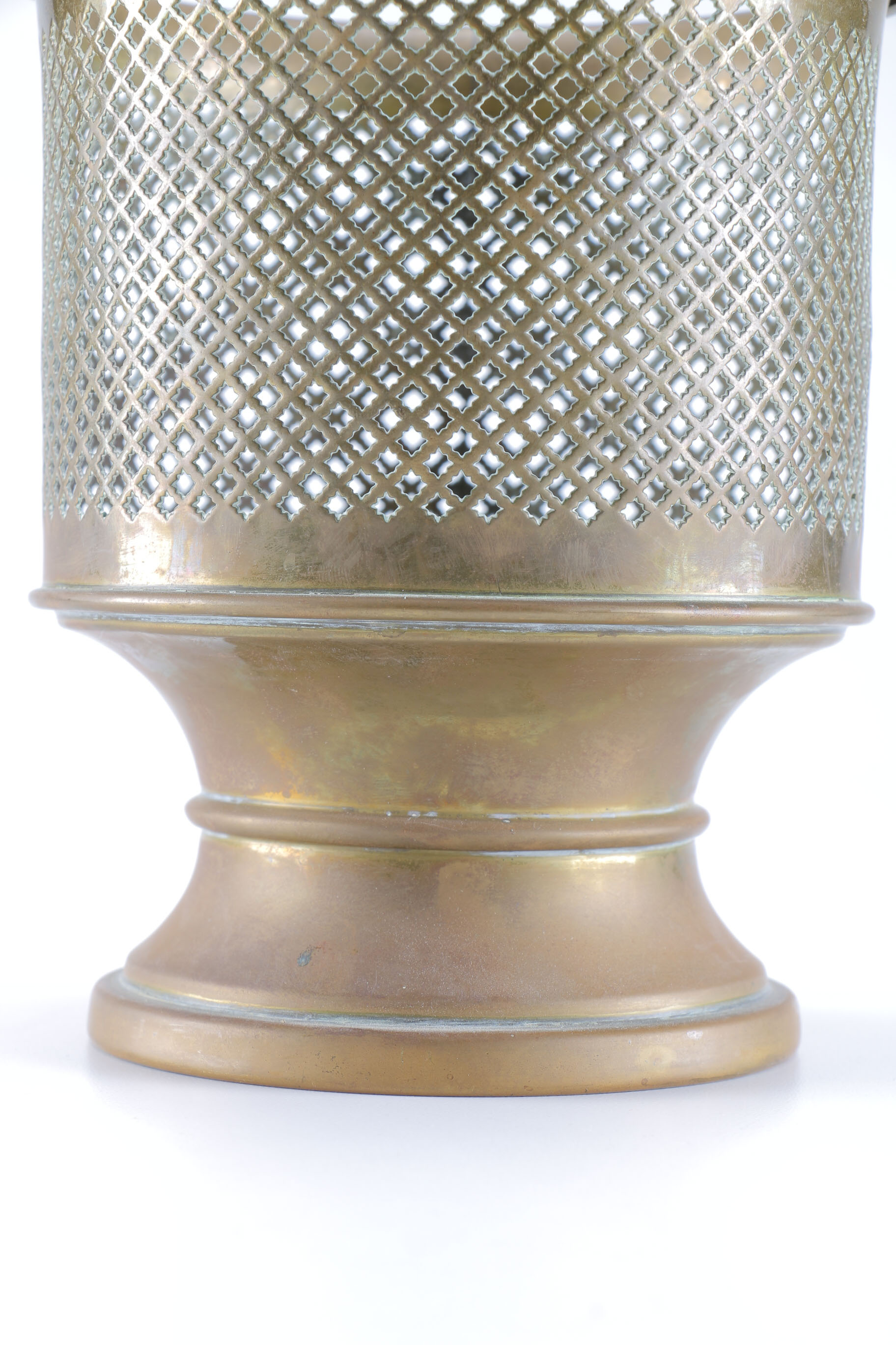 Brass Tone Footed Planter
