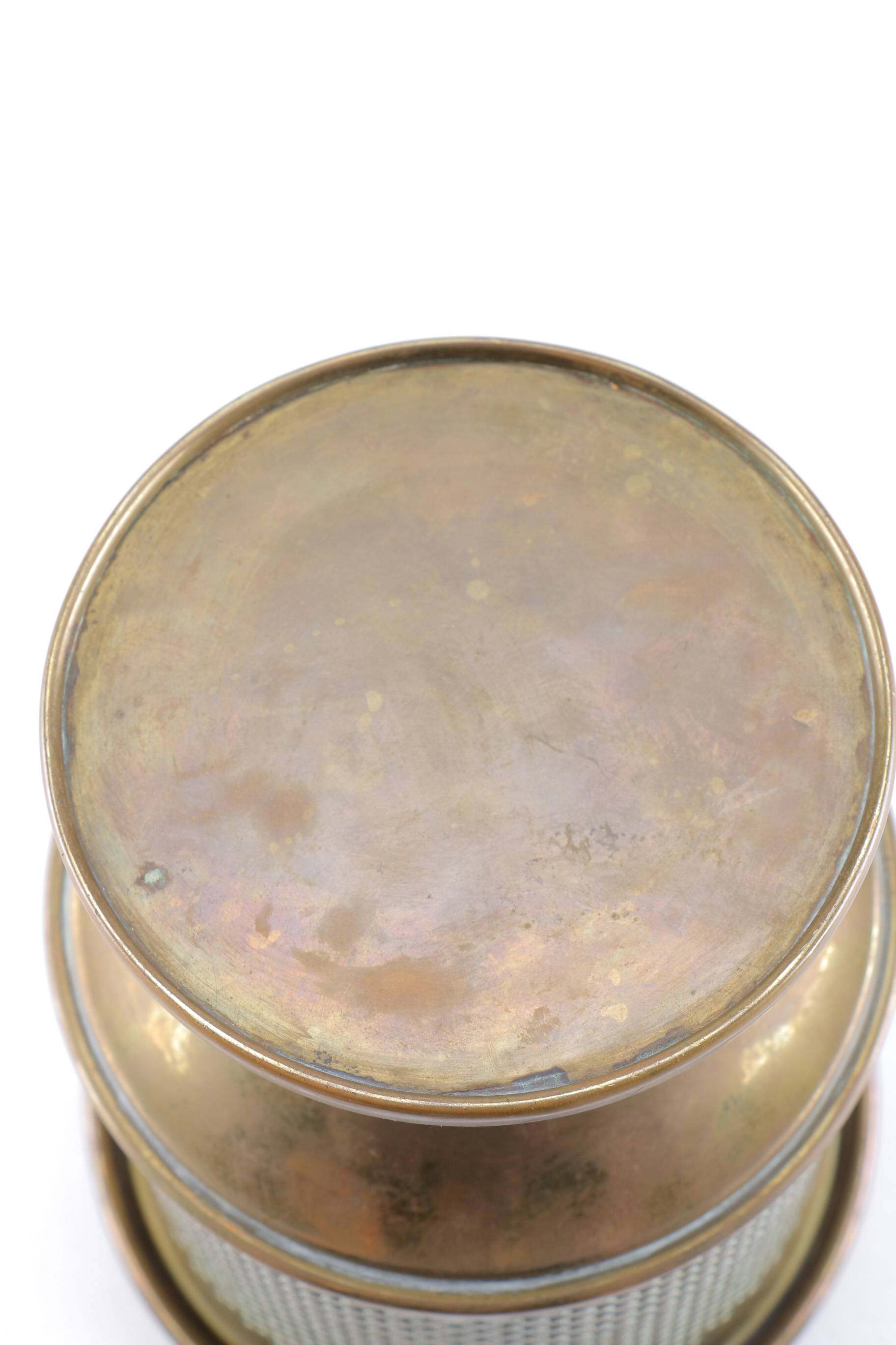 Brass Tone Footed Planter