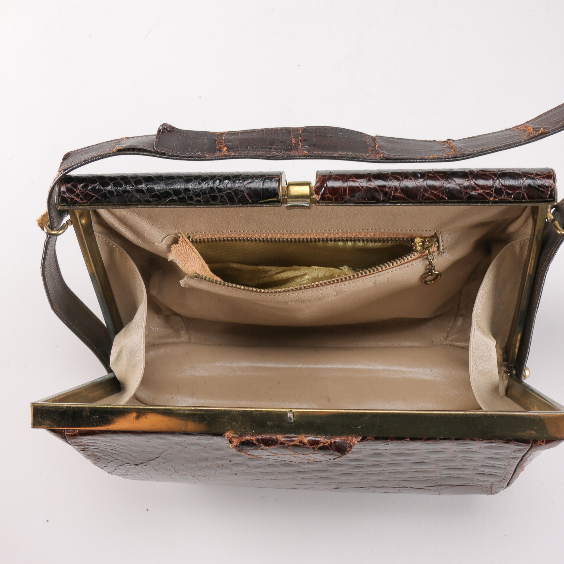 Two Alligator Purses and a Snakeskin Purse