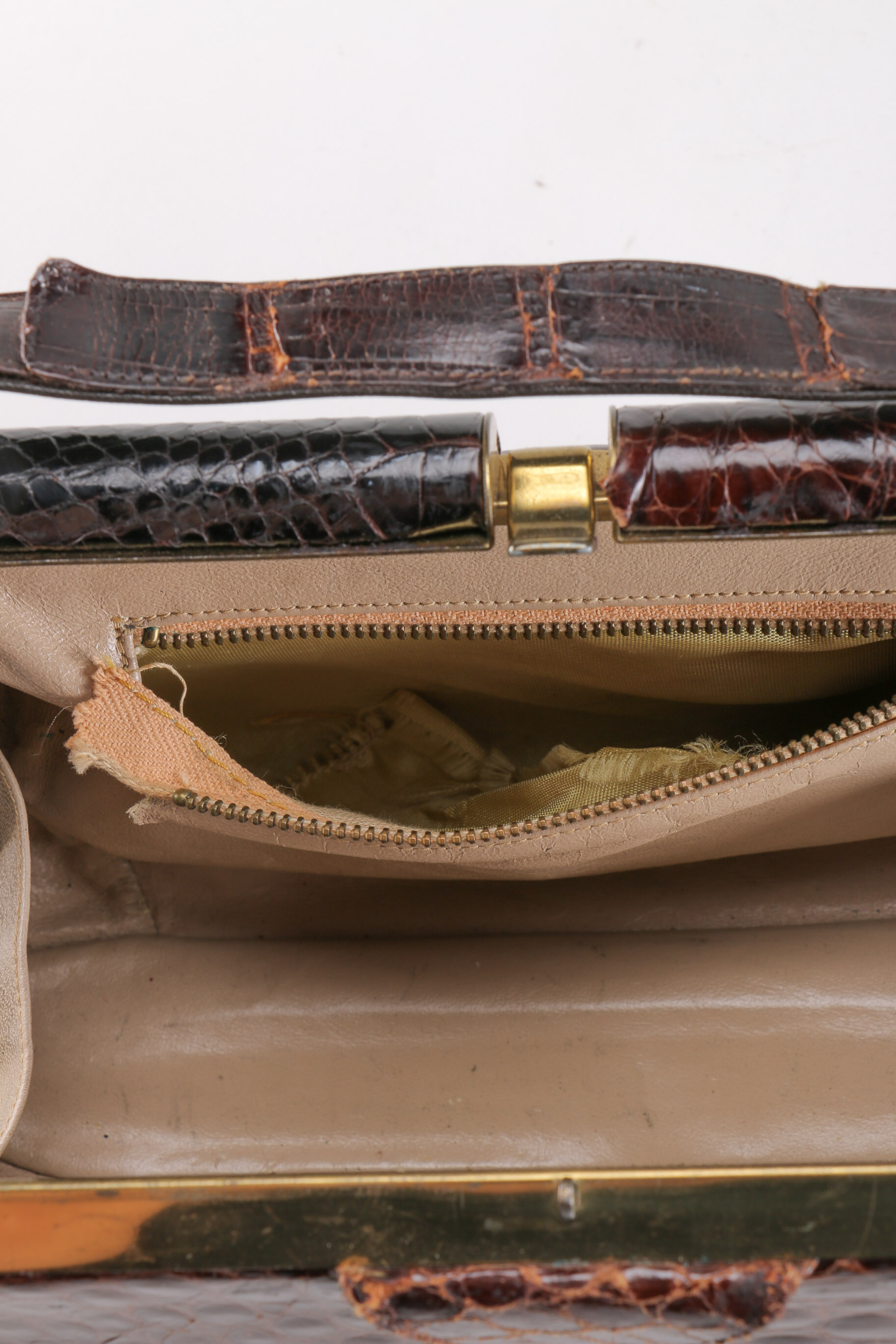 Two Alligator Purses and a Snakeskin Purse