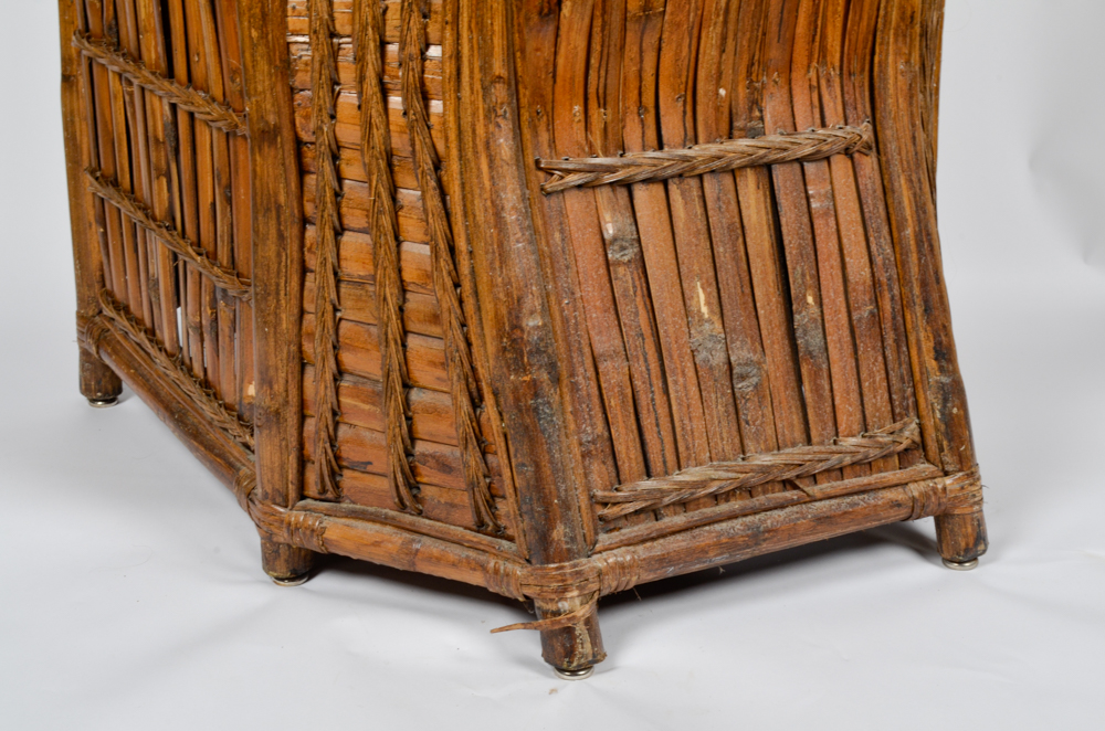 Vintage Bamboo Fan Back Chair