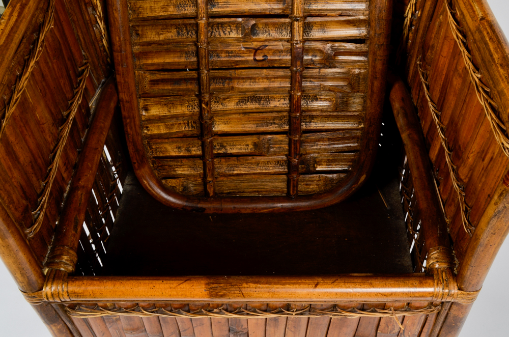 Vintage Bamboo Fan Back Chair