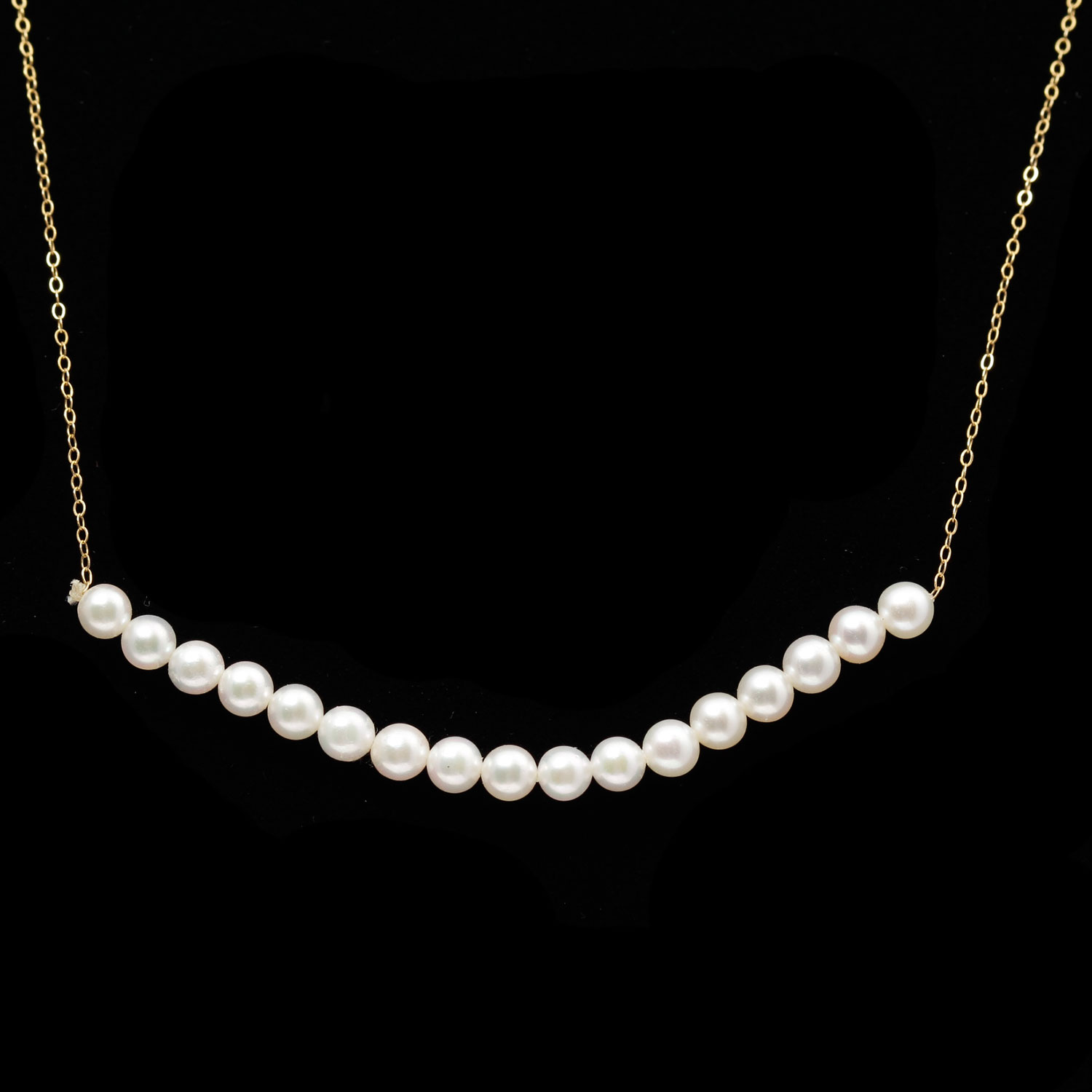 14K Yellow Gold Add a Pearl Necklace Everything But The House
