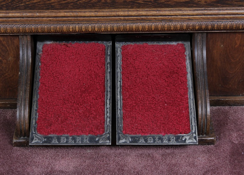 Antique Adler Reed or Pump Organ and Stool