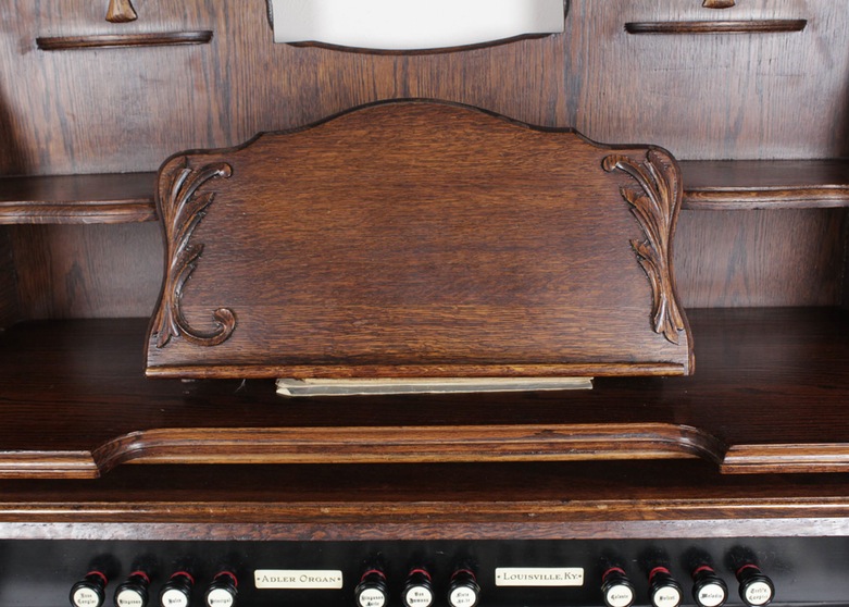 Antique Adler Reed or Pump Organ and Stool