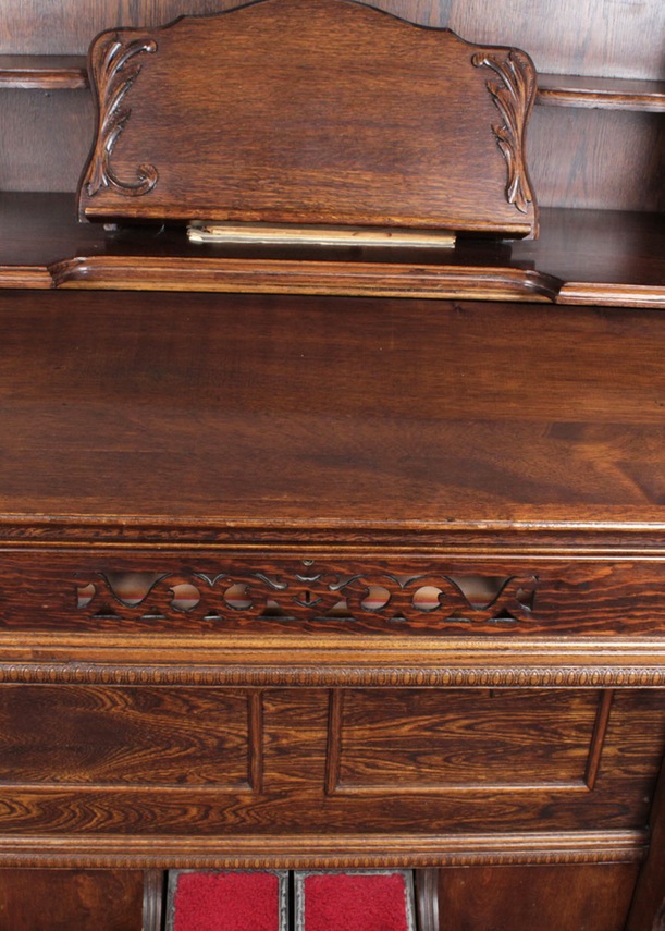 Antique Adler Reed or Pump Organ and Stool