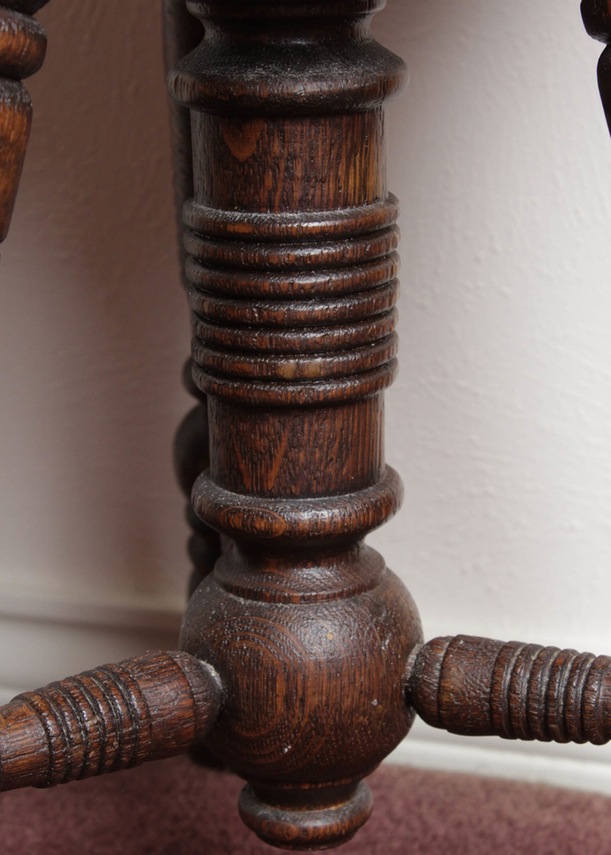 Antique Adler Reed or Pump Organ and Stool