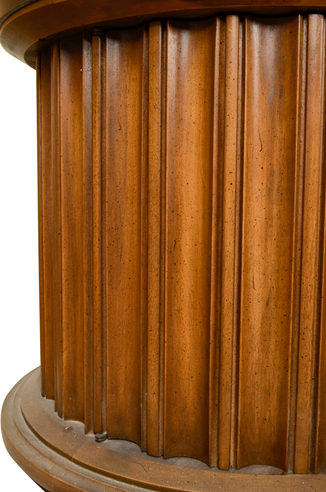 Round End Table Cabinet