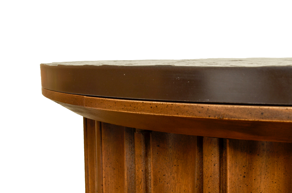 Round End Table Cabinet