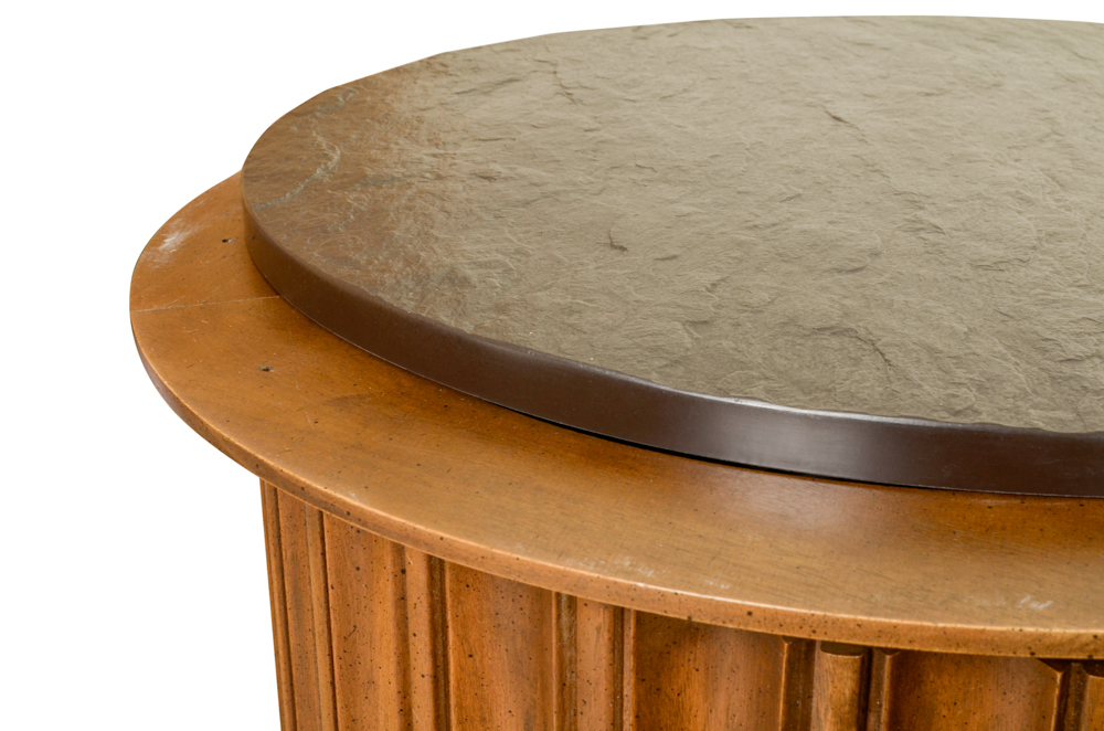 Round End Table Cabinet