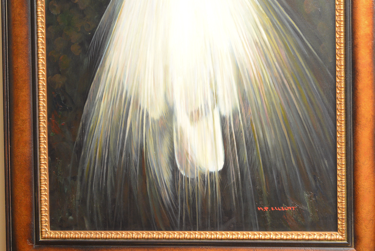 M. P. Elliott Signed Original Oil on Canvas