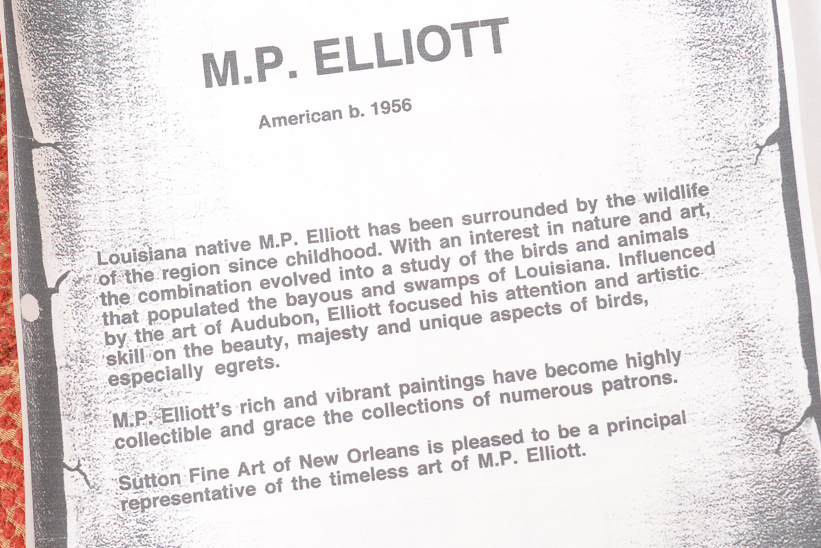 M. P. Elliott Signed Original Oil on Canvas