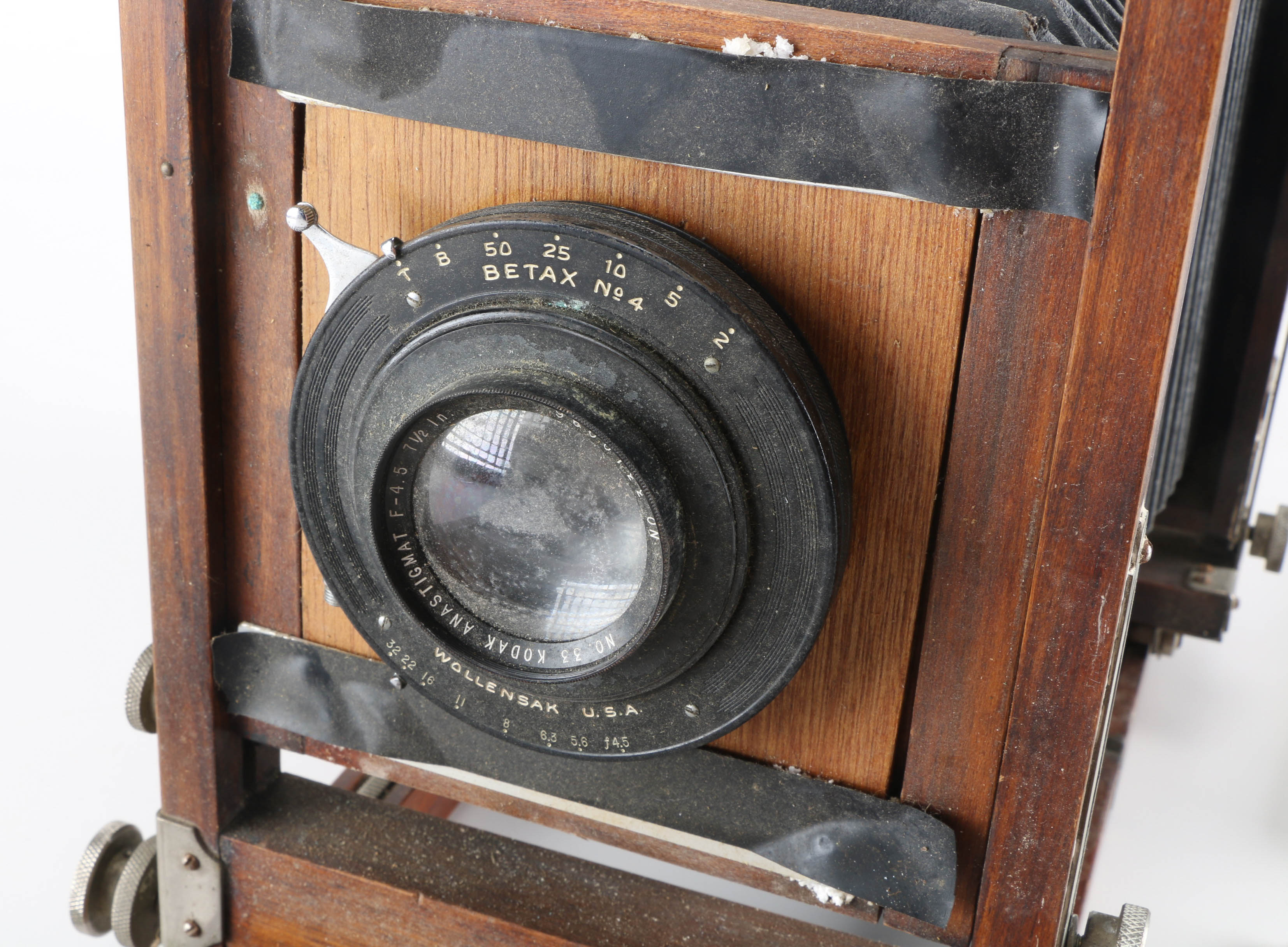 Antique Kodak Anastigmatic Camera with Circa 1980s Wollensak Lens