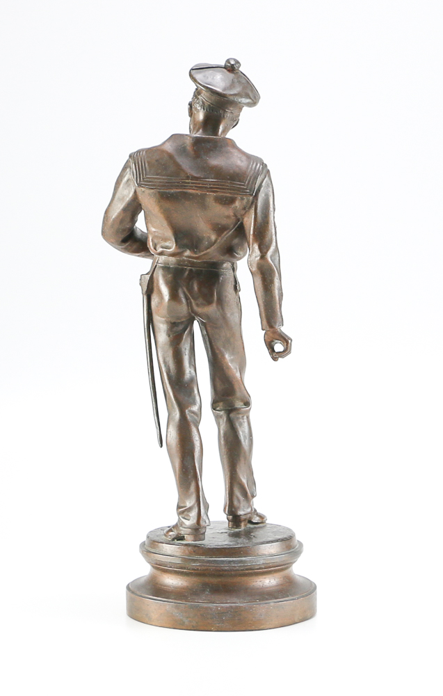 Anatole Jean Guillot Bronze Statue of a Sailor