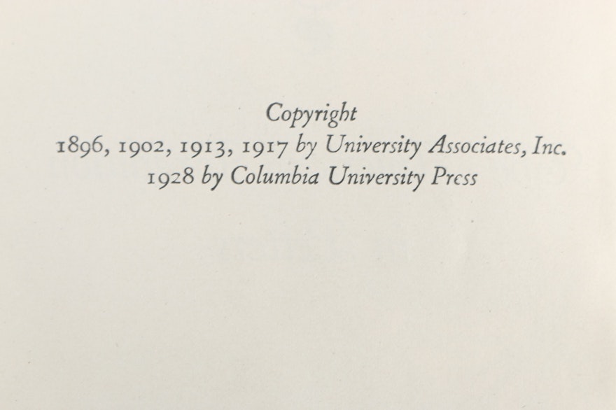 "Columbia University Course in Literature" Volumes 118 Gathering EBTH