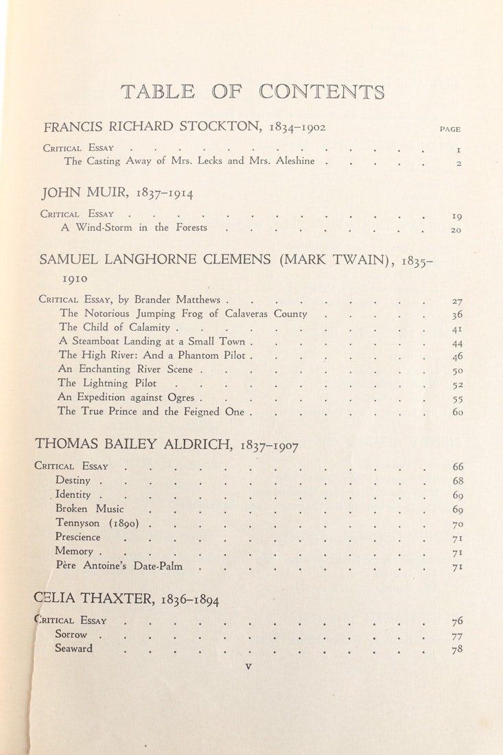 "Columbia University Course in Literature" Volumes 118 Gathering EBTH